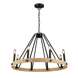 Perris - 8 Light Chandelier In Classic Style-22.4 Inches Tall and 32 Inches Wide - 1107618