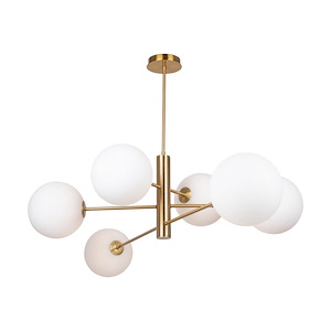 Aurelia - 6 Light Chandelier-14 Inches Tall and 34.5 Inches Wide - 1332041