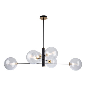 Aurelia - 6 Light Chandelier-14 Inches Tall and 34.5 Inches Wide - 1287762