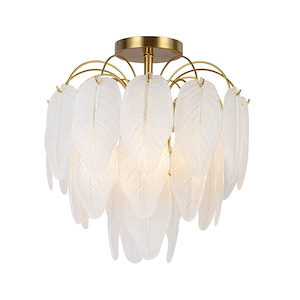 Alessia - 4 Light Semi-Flush Mount-14.9 Inches Tall and 13.6 Inches Wide - 1337505