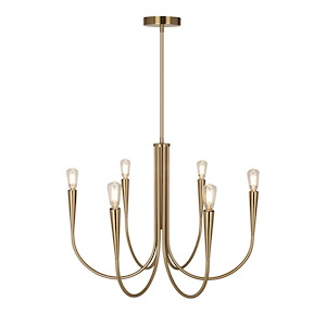 Bronte - 6 Light Chandelier-18.5 Inches Tall and 24.5 Inches Wide - 1337390