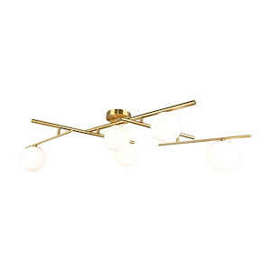 Modena - 5 Light Semi-Flush Mount-10 Inches Tall and 34.5 Inches Wide - 1344905