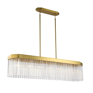 Emma - 7 Light Island-12.04 Inch Tall and 48.03 Inch Wide - 1367114