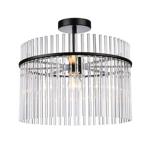 Ava - 1 Light Semi-Flush Mount-13.8 Inch Tall and 15.7 Inch Wide - 1367115