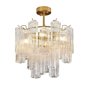 Sophia - 5 Light Semi-Flush Mount-15.94 Inch Tall and 17.75 Inch Wide - 1367120