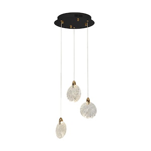Snowflake - 15W 3 LED Chandelier-5.83 Inch Tall and 11.81 Inch Wide - 1367132