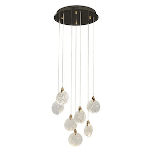 Snowflake - 35W 7 LED Chandelier-5.83 Inch Tall and 15.75 Inch Wide - 1367133