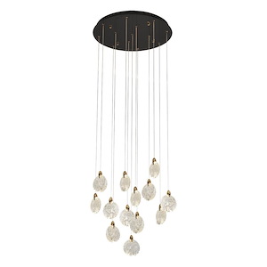 Snowflake - 65W 13 LED Chandelier-5.83 Inch Tall and 23.62 Inch Wide - 1367134