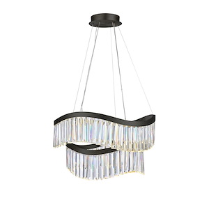 Jules - 43W 2 LED Chandelier-15 Inch Tall and 24.8 Inch Wide - 1367159