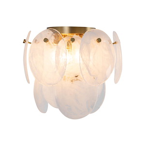 Lily - 3 Light Semi-Flush Mount-8.19 Inch Tall and 13.19 Inch Wide - 1367169