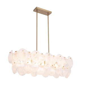 Lily - 7 Light Island-13.15 Inch Tall and 42 Inch Wide - 1367170