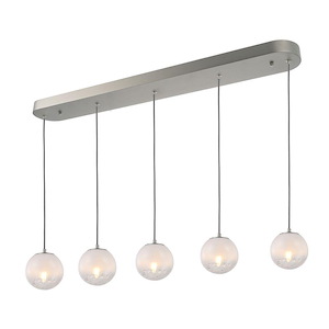 Moonlight - 5 Light Pendant-6.9 Inch Tall and 40 Inch Wide - 1399404