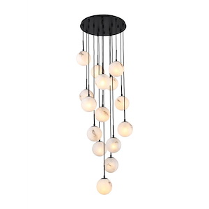 Nightfall - 15 Light Pendant-10.6 Inch Tall and 22.8 Inch Wide - 1399421