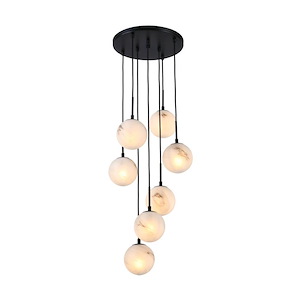 Nightfall - 7 Light Pendant-10.6 Inch Tall and 18.5 Inch Wide - 1399422