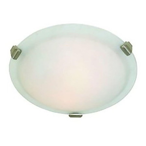 Clip Flush-3 Light Large Round Flush Mount in Traditional Style-16 Inches Wide by 4.5 Inches High - 184765