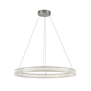 Chevron - 60W 1 LED Pendant-2.36 Inch Tall and 31.5 Inch Wide - 1399431