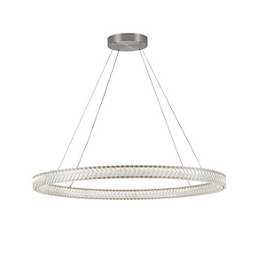 Chevron - 80W 1 LED Pendant-2.36 Inch Tall and 39.37 Inch Wide - 1399432