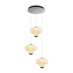 Solara - 42W 3 LED Chandelier-5.51 Inch Tall and 17.32 Inch Wide - 1399440
