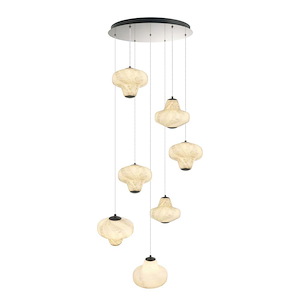 Solara - 210W 7 LED Chandelier-5.51 Inch Tall and 25.2 Inch Wide - 1399441