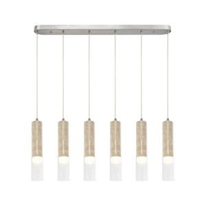 Zara - 132W 6 LED Pendant-14.8 Inch Tall and 40.16 Inch Wide - 1399446