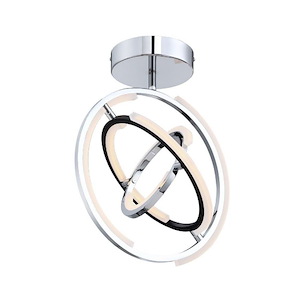 Trilogy - 40W LED Semi-Flush Mount In Modern Style-15 Inches Tall and 15 Inches Wide - 1310779