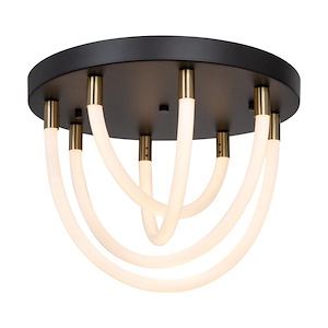 Cascata - 68W 4 LED Semi-Flush Mount-12 Inches Tall and 15.75 Inches Wide - 1337426