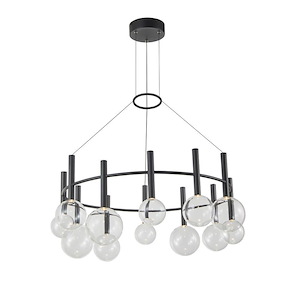 Terra - 48W 12 LED Chandelier-15 Inch Tall and 33 Inch Wide - 1399468