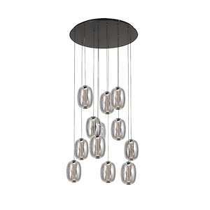 Vega - 60W 12 LED Chandelier-128 Inch Tall and 23.5 Inch Wide - 1374795