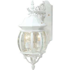 Classico-3 Light Outdoor Wall Mount-8 Inches Wide by 19.5 Inches High - 185412