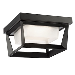 Waterbury - 12W LED Outdoor Flush Mount In Transitional Style-4 Inches Tall and 9.1 Inches Wide - 1107648