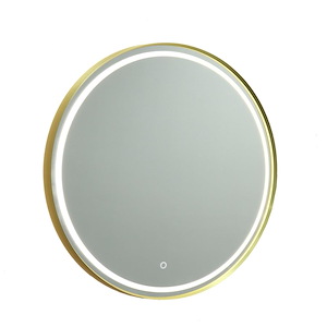 Reflections - 30W LED Round Bathroom Mirror-31.5 Inches Tall and 1.5 Inches Wide - 1337461