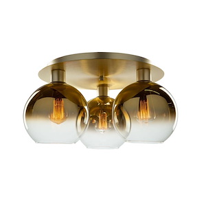 Morning Mist - 3 Light Semi-Flush Mount - 1215516
