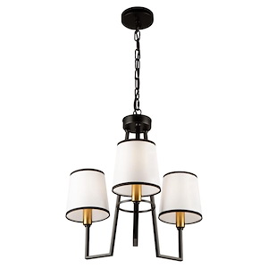 Coco - 3 Light Chandelier In Transitional Style-20.1 Inches Tall and 19.7 Inches Wide - 1107670