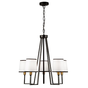 Coco - 5 Light Chandelier In Transitional Style-25.6 Inches Tall and 25.6 Inches Wide - 1107672