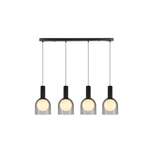 Juna - 60W 4 LED Island-13.8 Inch Tall and 44.1 Inch Wide - 1399493