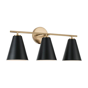Charlie - 3 Light Bath Vanity In Modern Style-10 Inches Tall and 24 Inches Wide - 1326542