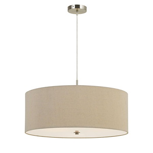 Beabm Court 3 Light Large Drum Pendant - 1410516