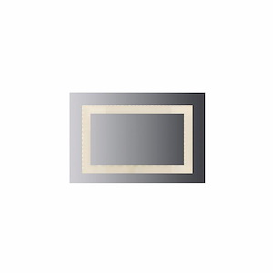 Japaet Court 51W LED Rectangular Wall Mirror 24 Inch Tall and 36 Inch Wide - 1411279