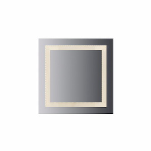 Japaet Court 64W LED Rectangular Wall Mirror 36 Inch Tall and 36 Inch Wide - 1411280