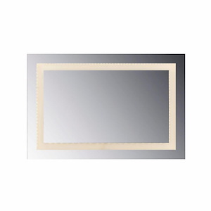 Japaet Court 78W LED Rectangular Wall Mirror 36 Inch Tall and 48 Inch Wide - 1411281