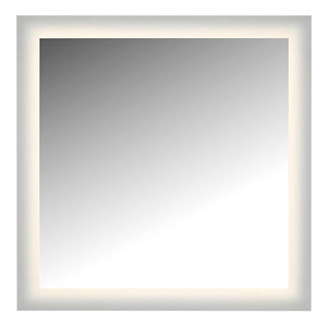 Japaet Court 60W LED Rectangular Wall Mirror 36 Inch Tall and 36 Inch Wide - 1411284