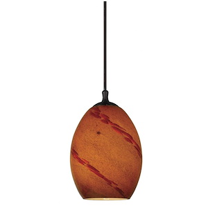 Vurais Drive 1 Light Small Pendant 7.75 Inch Tall - 1411358