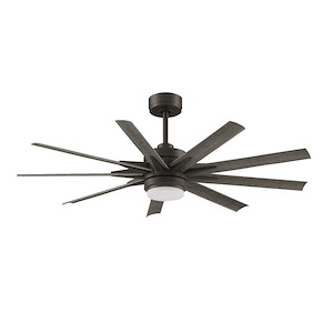 Southern Downs - 9 Blade Ceiling Fan with Light Kit-22.64 Inches Tall and 56 Inches Wide - 1379854