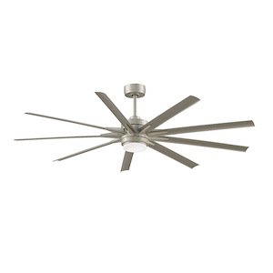 Southern Downs - 9 Blade Ceiling Fan with Light Kit-22.64 Inches Tall and 72 Inches Wide - 1379856
