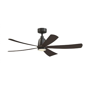 Dean's Gardens - 5 Blade Ceiling Fan with Knurled Light Kit-14.48 Inch Tall and 52 Inch Wide - 1379720