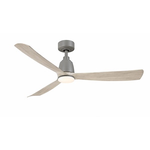 Dean's Gardens - 3 Blade Ceiling Fan with Light Kit-13.78 Inch Tall and 52 Inch Wide - 1379832
