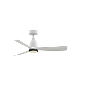 Dean's Gardens - 3 Blade Ceiling Fan with Knurled Light Kit-14.48 Inch Tall and 44 Inch Wide - 1379726