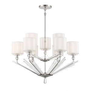Robertson Valley - 9 Light Chandelier-32 Inches Tall and 32 Inches Wide - 1318190