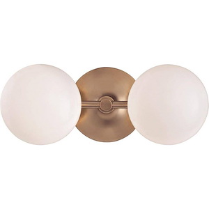 Overdale Point 2-Light LED Bath Bracket - 13 Inches Wide by 5 Inches High - 1227913