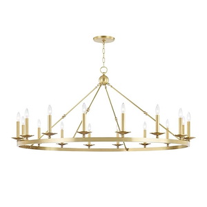 Stirling Isaf - Sixteen Light Chandelier in Transitional Style - 58 Inches Wide by 27.25 Inches High - 1228510